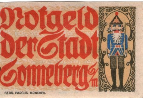 Реверс банкноты 10 fenigów (Niemcy) 1920