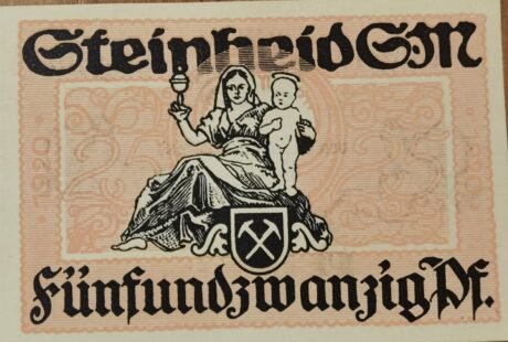 Реверс банкноты 25 fenigów (Niemcy) 1920