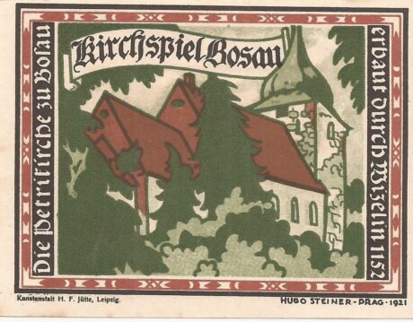 Реверс банкноты 25 fenigów (Niemcy) 1921