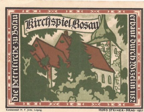 Реверс банкноты 1 marka (Niemcy) 1921