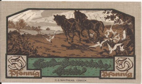 Реверс банкноты 50 fenigów (Niemcy) 1921