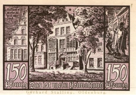 Реверс банкноты 1,50 marki (Niemcy)