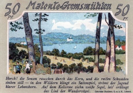 Реверс банкноты 50 fenigów (Niemcy) 1921