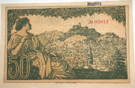 Реверс банкноты 50 марок (Германия) 1918 года