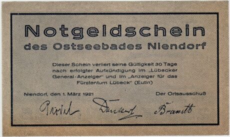 Аверс банкноты 25 fenigów (Niemcy) 1921