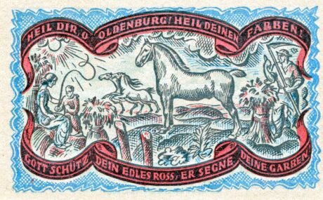 Реверс банкноты 50 пфеннигов Handelskammer (Германия) 1921 года