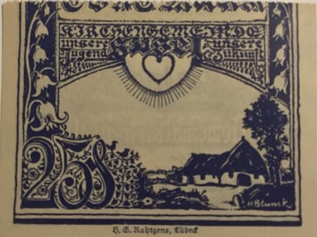 Реверс банкноты 25 пфеннигов (Германия) 1920 года