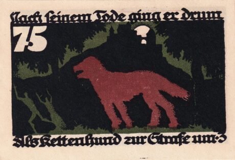 Реверс банкноты 75 пфеннигов (Германия) 1922 года