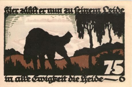 Реверс банкноты 75 пфеннигов (Германия) 1922 года