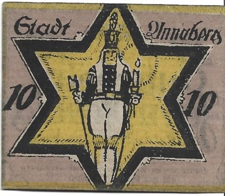 Реверс банкноты 10 fenigów (Niemcy) 1919