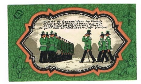 Реверс банкноты 25 fenigów (Niemcy) 1921