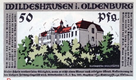 Аверс банкноты 50 fenigów (Niemcy) 1921