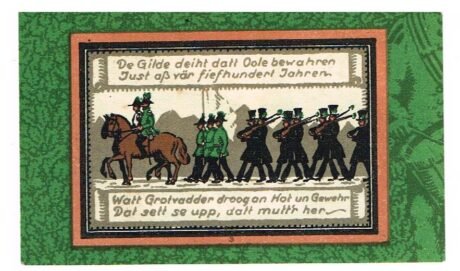 Реверс банкноты 1 marka (Niemcy) 1921