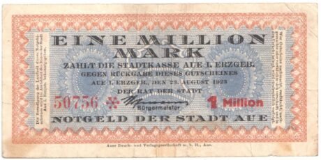Аверс банкноты 1000000 marek (Niemcy) 1923