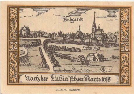 Реверс банкноты 50 fenigów (Niemcy)