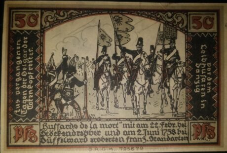 Реверс банкноты 50 fenigów (Niemcy)