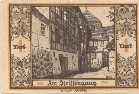 Реверс банкноты 1 marka (Niemcy)