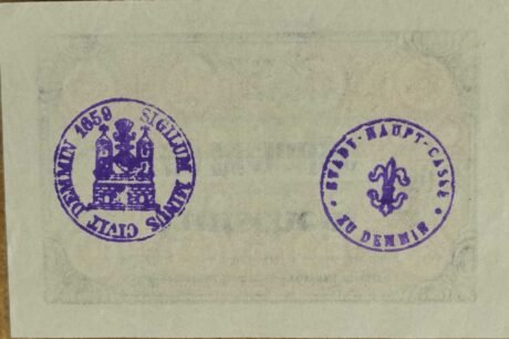 Реверс банкноты 50 fenigów (Niemcy) 1921