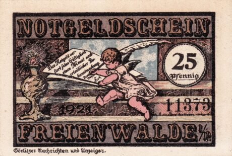 Аверс банкноты 25 пфеннигов (Германия) 1921 года