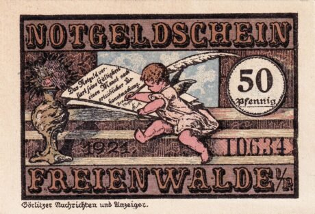 Аверс банкноты 50 пфеннигов (Германия) 1921 года