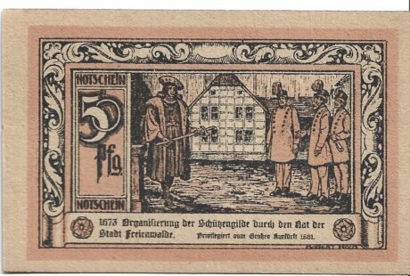 Реверс банкноты 50 fenigów (Niemcy) 1922