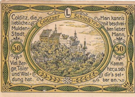 Реверс банкноты 50 fenigów (Niemcy) 1921