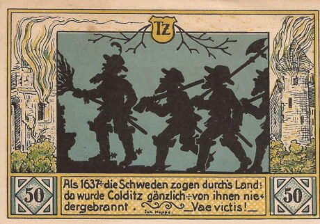 Реверс банкноты 50 fenigów (Niemcy) 1921