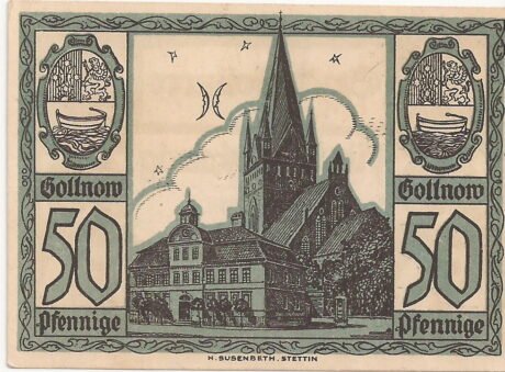 Реверс банкноты 50 fenigów (Niemcy) 1921