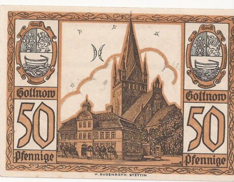 Реверс банкноты 50 пфеннигов (Германия) 1921 года