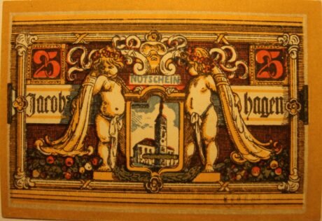 Реверс банкноты 25 пфеннигов (Германия) 1920 года