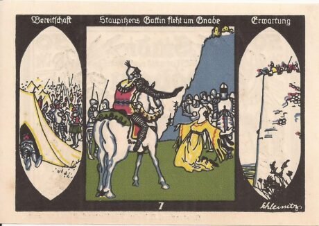 Реверс банкноты 50 fenigów (Niemcy) 1921