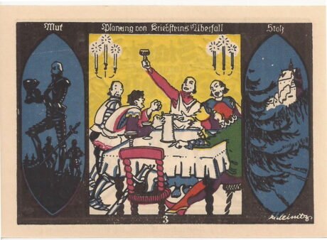 Реверс банкноты 50 fenigów (Niemcy) 1921