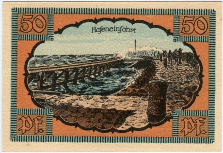 Реверс банкноты 50 fenigów (Niemcy) 1921