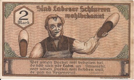 Реверс банкноты 2 marki (Niemcy) 1921