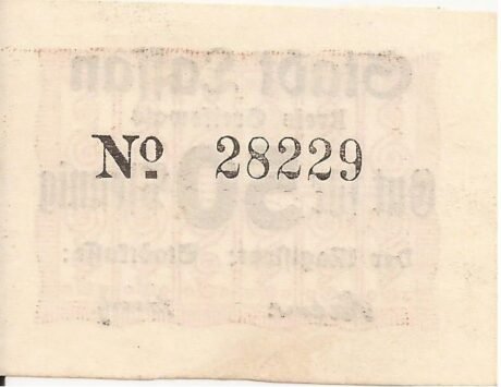 Реверс банкноты 50 fenigów (Niemcy)