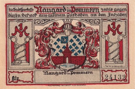 Аверс банкноты 1 marka (Niemcy)