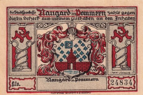 Аверс банкноты 3 marki (Niemcy)