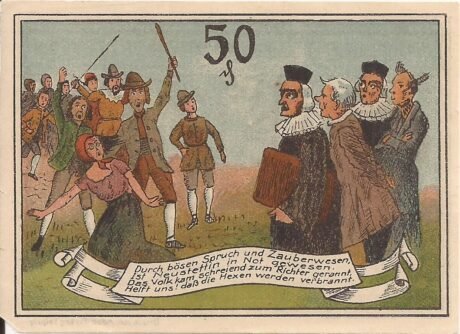 Реверс банкноты 50 fenigów (Niemcy) 1922