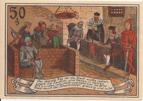 Реверс банкноты 50 fenigów (Niemcy) 1922