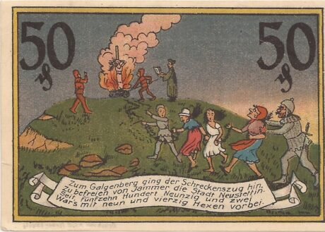 Реверс банкноты 50 fenigów (Niemcy) 1922