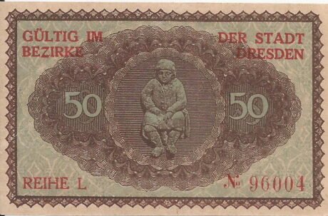 Реверс банкноты 50 пфеннигов (Германия) 1921 года