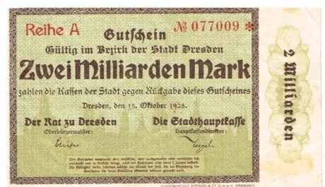 Аверс банкноты 2 000 000 000 marek (Niemcy) 1923