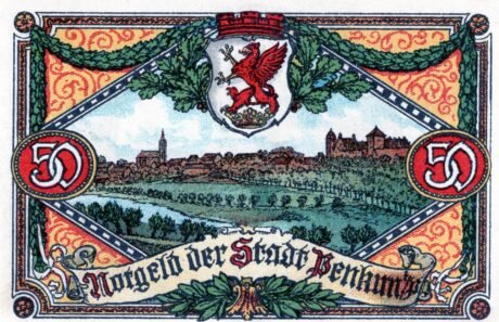 Реверс банкноты 50 пфеннигов (Германия) 1921 года