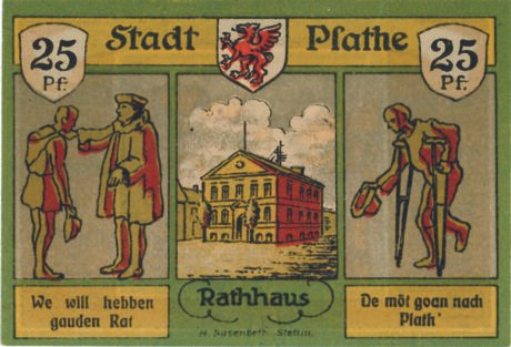 Реверс банкноты 25 пфеннигов (Германия) 1922 года