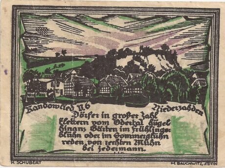 Реверс банкноты 5000000 marek (Niemcy) 1923