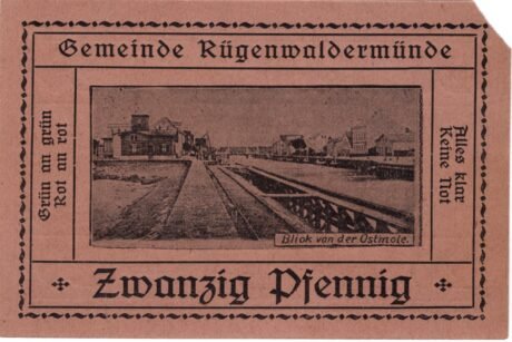 Реверс банкноты 20 fenigów (Niemcy) 1920