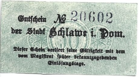 Реверс банкноты 50 fenigów (Niemcy) 1918