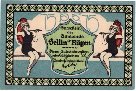 Аверс банкноты 75 пфеннигов (Германия)