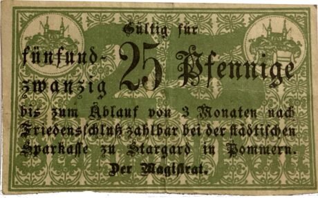 Аверс банкноты 25 пфеннигов (Германия) 1917 года