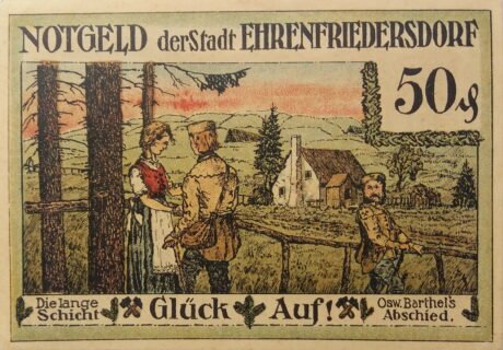 Реверс банкноты 50 fenigów (Niemcy) 1921